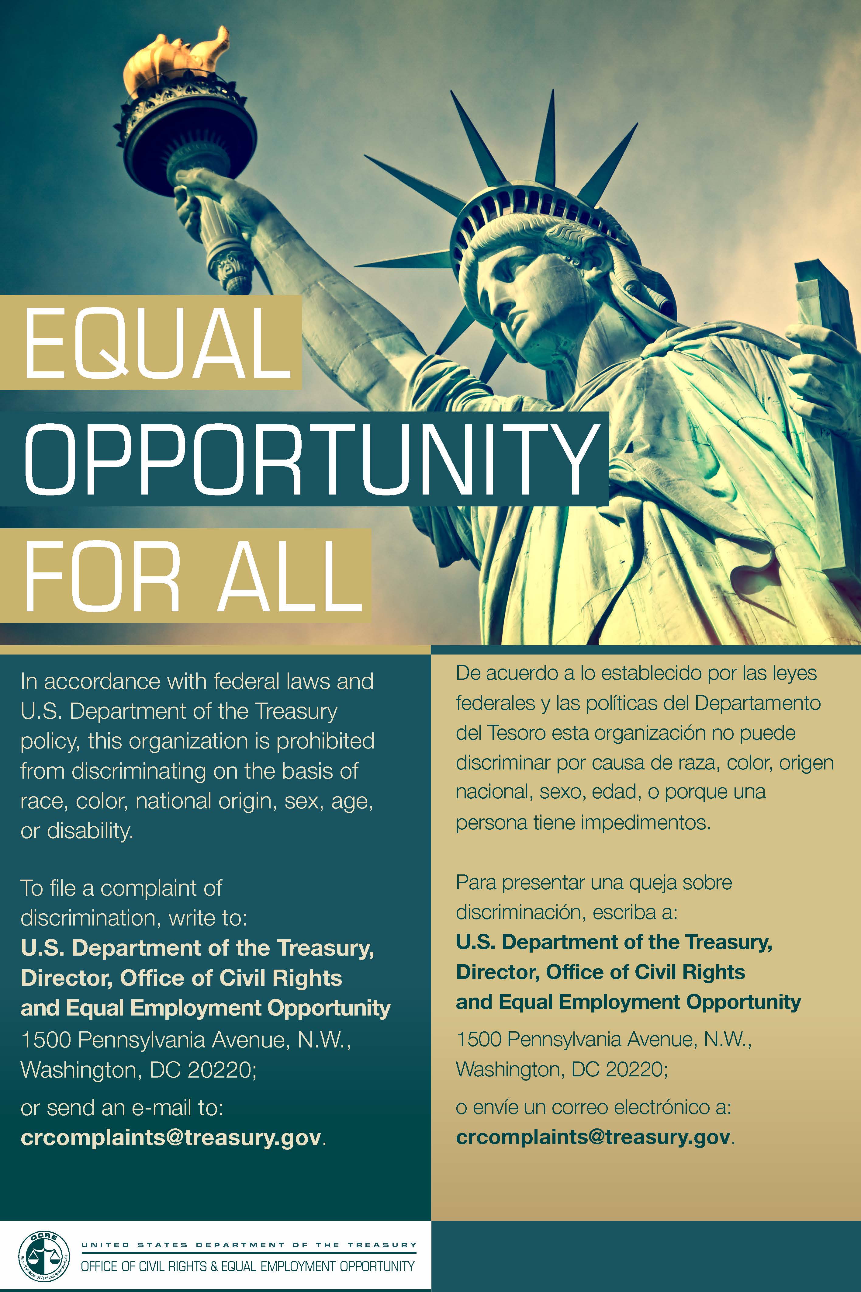Equal Opportunity For All.
